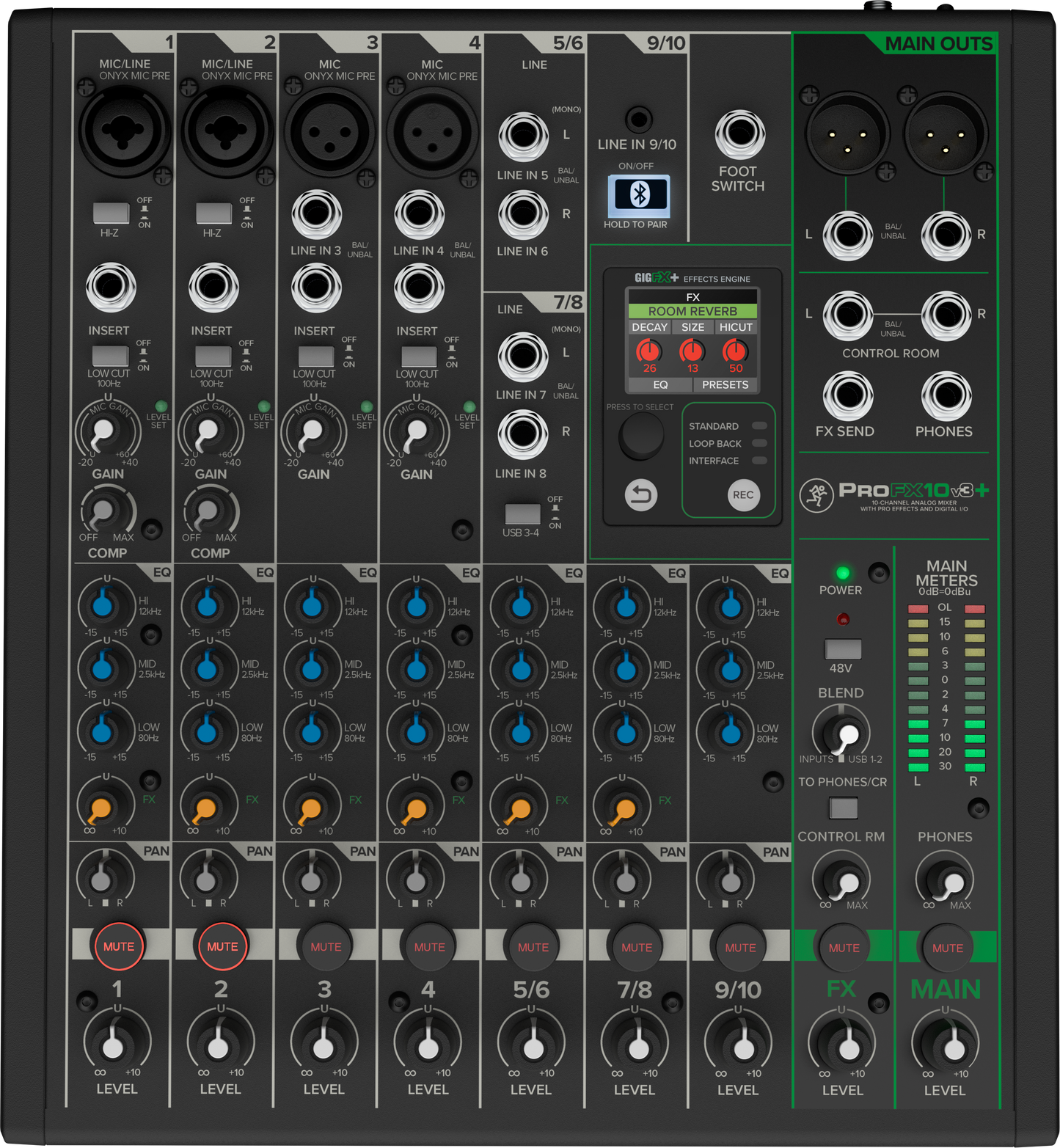 Mackie ProFX10v3+ Audio Mixer