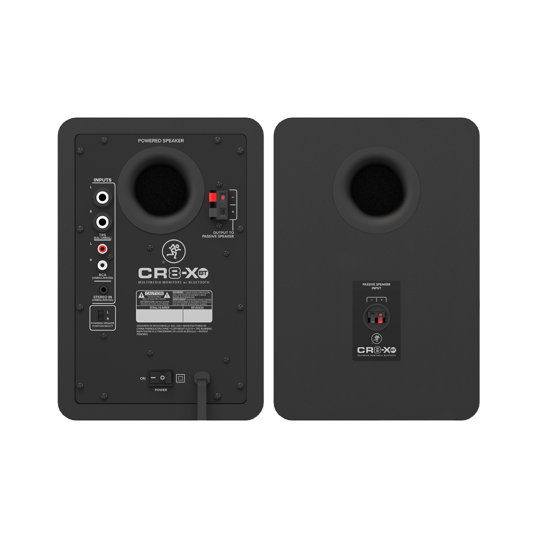 mackie cr8-xbt - 8 inch powered monitors with bluetooth