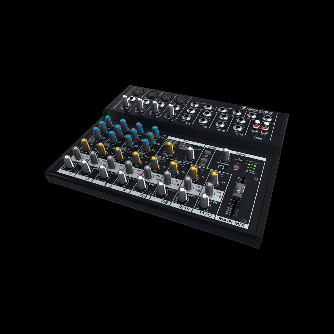 Mackie Mix12 12-Channel Compact Mixer with Effects - Loud N Clear