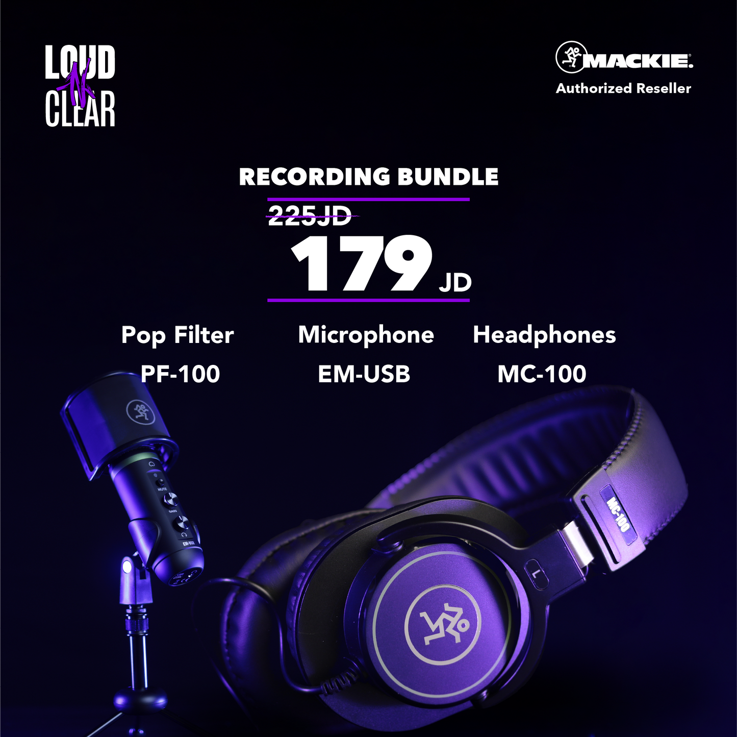 Mackie Home Recording Bundle 2 - Loud N Clear