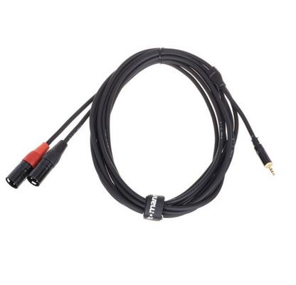 XLR Male - Stereo Jack 3m Cable