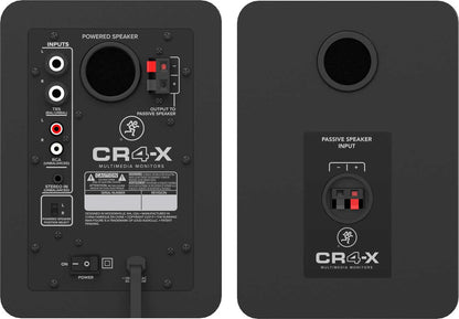 mackie cr4-xbt - 4 inch powered monitors with bluetooth