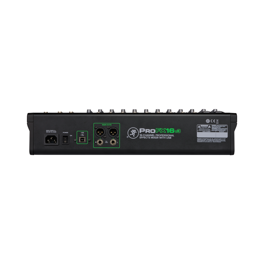 Mackie ProFX16v3 - 16-Channel Professional Mixer w. USB - Loud N Clear
