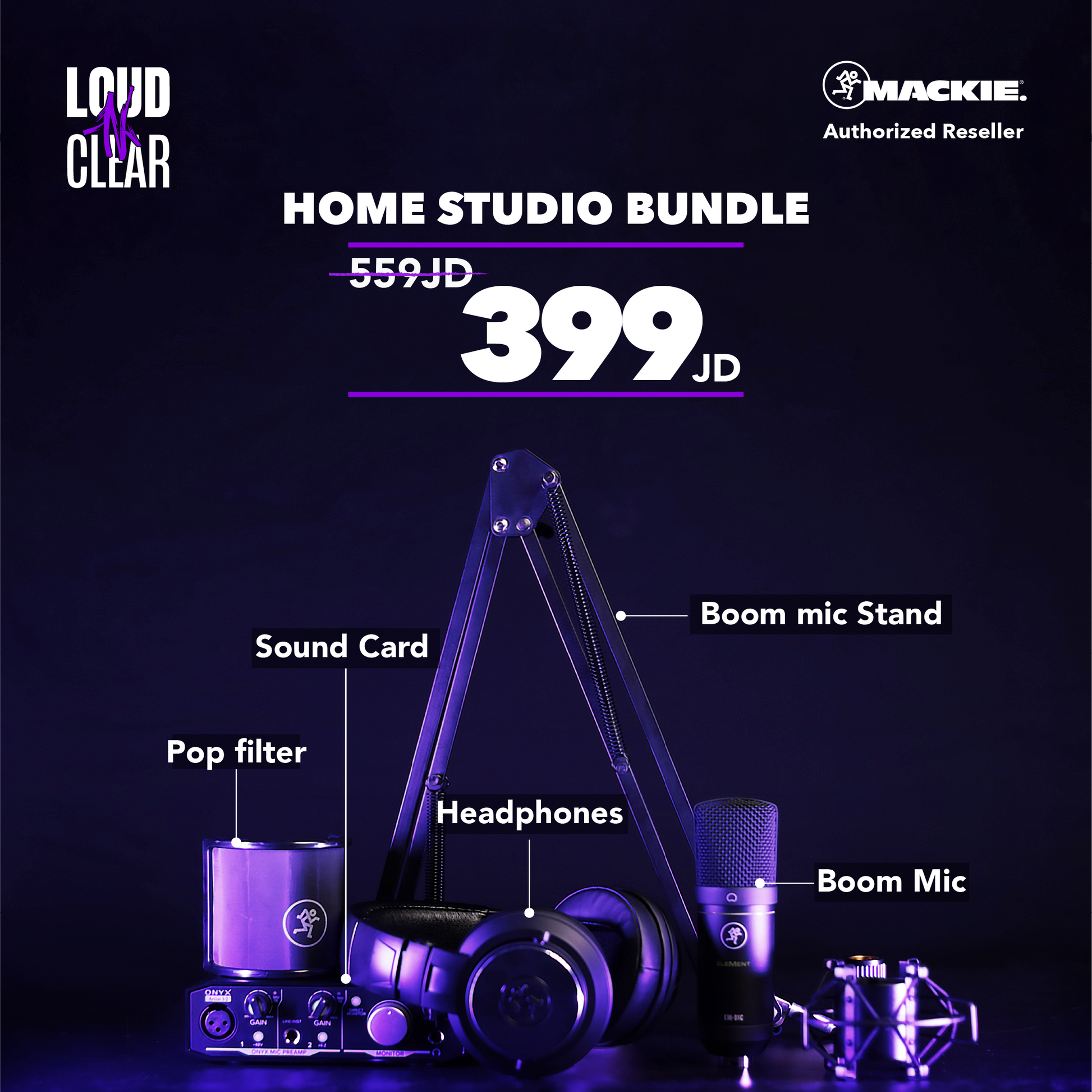 Mackie Home Studio Bundle - Loud N Clear